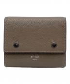 CELINEセリーヌ）の古着「CELINE（セリーヌ）3つ折り財布」｜グレー