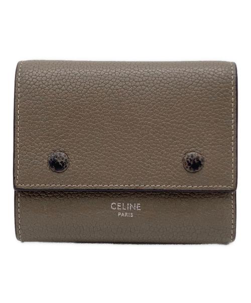 CELINE（セリーヌ）CELINE (セリーヌ) CELINE（セリーヌ）3つ折り財布 グレーの古着・服飾アイテム