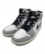NIKEナイキ）の古着「エアジョーダン1 ミッド」｜ブラック×ホワイト