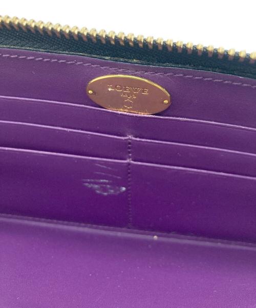 LOEWE（ロエベ）LOEWE (ロエベ) LOEWE アナグラム ロングウォレット ブラックの古着・服飾アイテム