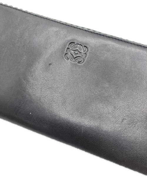 LOEWE（ロエベ）LOEWE (ロエベ) LOEWE アナグラム ロングウォレット ブラックの古着・服飾アイテム
