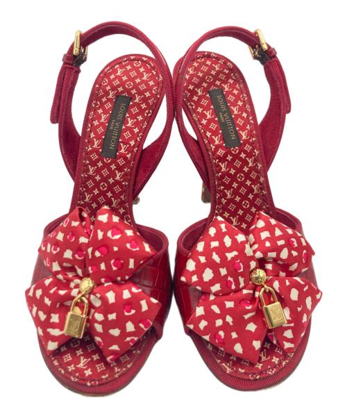 LOUIS VUITTON（ルイ ヴィトン）LOUIS VUITTON (ルイ ヴィトン) LOUIS VUITTON ハイヒールパンプス レッド サイズ:35の古着・服飾アイテム