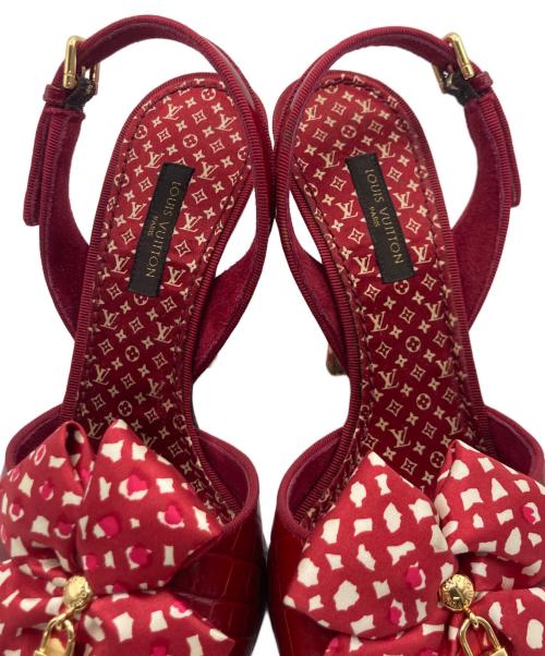 LOUIS VUITTON（ルイ ヴィトン）LOUIS VUITTON (ルイ ヴィトン) LOUIS VUITTON ハイヒールパンプス レッド サイズ:35の古着・服飾アイテム