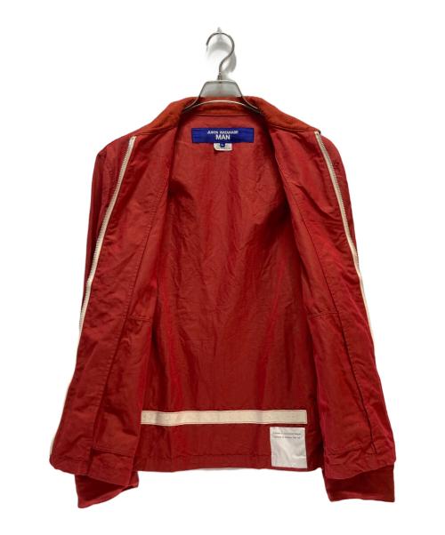 JUNYA WATANABE MAN（ジュンヤワタナベマン）JUNYA WATANABE MAN (ジュンヤワタナベマン) バスキアコットンリネンジャケット レッド サイズ:Lの古着・服飾アイテム