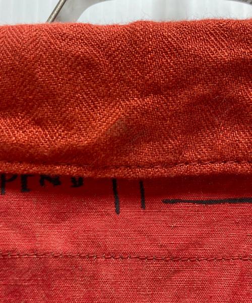 JUNYA WATANABE MAN（ジュンヤワタナベマン）JUNYA WATANABE MAN (ジュンヤワタナベマン) バスキアコットンリネンジャケット レッド サイズ:Lの古着・服飾アイテム