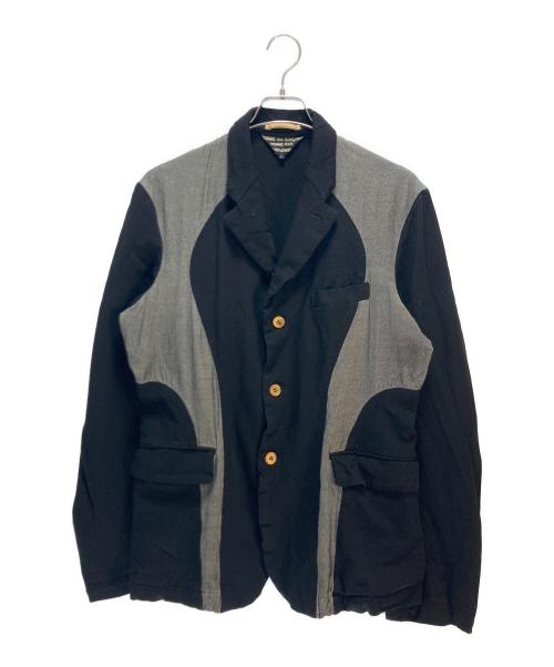 COMME des GARCONS HOMME PLUS（コムデギャルソンオムプリュス）COMME des GARCONS HOMME PLUS (コムデギャルソンオムプリュス) COMME des GARCONS HOMME PLUS（コムデギャルソンオムプリュス）ジャケット ブラック サイズ:Lの古着・服飾アイテム