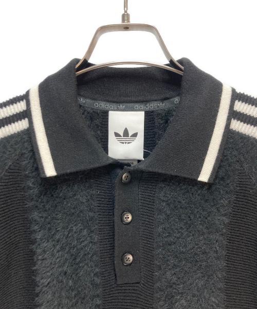 adidas（アディダス）adidas (アディダス) adidas プレミアム ニット ジャージ ブラック サイズ:Lの古着・服飾アイテム