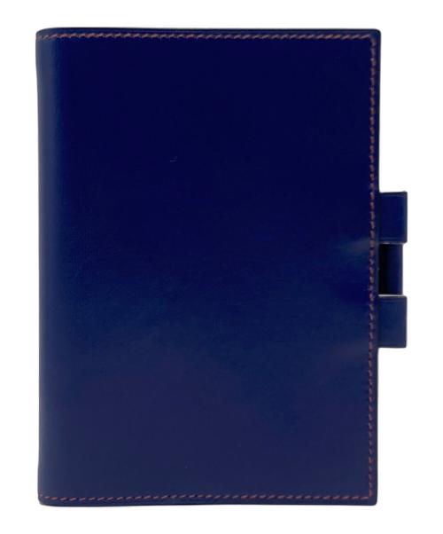 HERMES（エルメス）HERMES (エルメス) HERMES（エルメス）アジェンダカバーGM ネイビー×ブラウンの古着・服飾アイテム