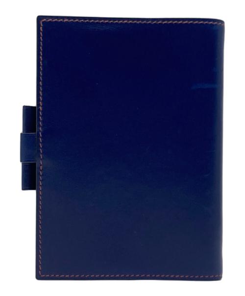 HERMES（エルメス）HERMES (エルメス) HERMES（エルメス）アジェンダカバーGM ネイビー×ブラウンの古着・服飾アイテム