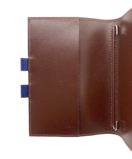 HERMES（エルメス）HERMES (エルメス) HERMES（エルメス）アジェンダカバーGM ネイビー×ブラウンの古着・服飾アイテム