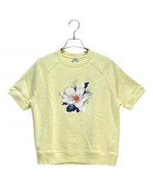 KENZO（ケンゾー）の古着「KENZO ショートスリーブ スウェットシャツ」｜イエロー