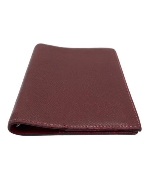 HERMES（エルメス）HERMES (エルメス) 手帳カバー ワインレッドの古着・服飾アイテム