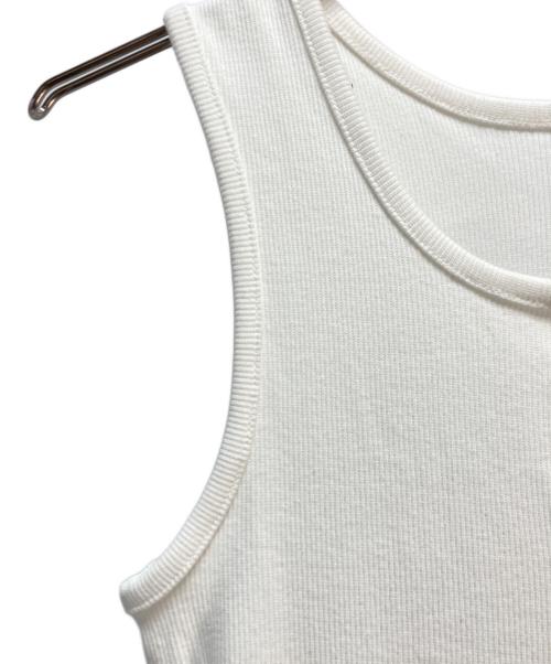 eimy istoire（エイミーイストワール）eimy istoire (エイミーイストワール) カットドッキングフリルチュールワンピース ブラック×ホワイト サイズ:Mの古着・服飾アイテム