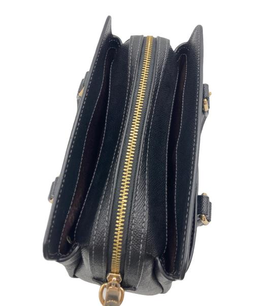 COACH（コーチ）COACH (コーチ) COACH（コーチ）2WAYショルダーバッグ ブラック×ワインレッドの古着・服飾アイテム