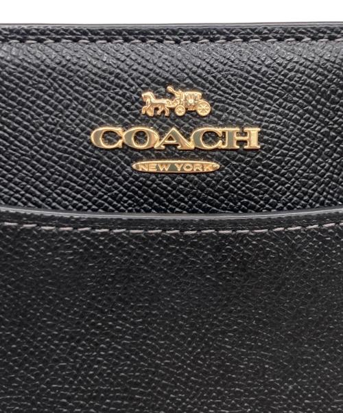 COACH（コーチ）COACH (コーチ) COACH（コーチ）2WAYショルダーバッグ ブラック×ワインレッドの古着・服飾アイテム
