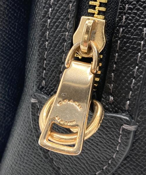 COACH（コーチ）COACH (コーチ) COACH（コーチ）2WAYショルダーバッグ ブラック×ワインレッドの古着・服飾アイテム