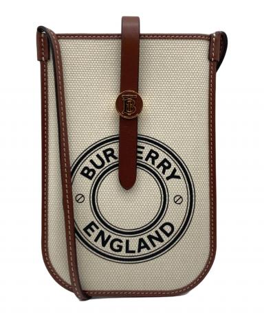 【美品】【あんしん鑑定タグ付】BURBERRY スマホショルダー　現行ロゴ 中古・古着通販】BURBERRY (バーバリー) BURBERRY スマホショルダー