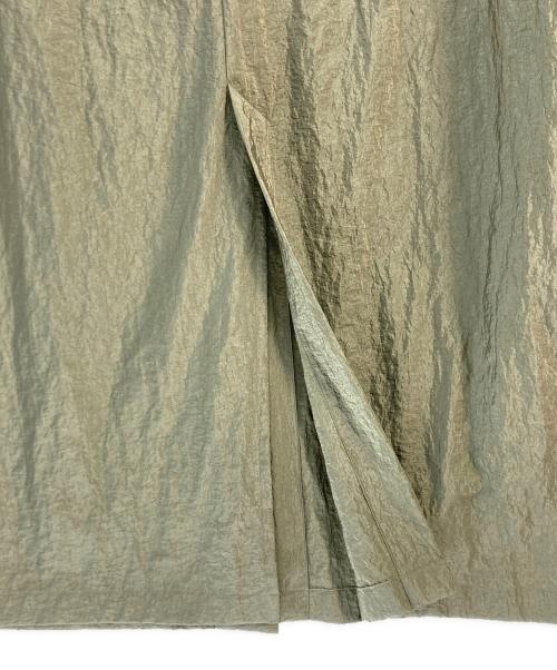 heliopole（エリオポール）heliopole (エリオポール) SHINY SHEER LIGHT COAT オリーブ サイズ:36の古着・服飾アイテム