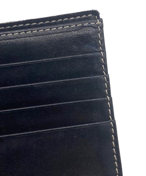 FENDI（フェンディ）FENDI (フェンディ) FENDI ズッカ柄 2つ折り財布 ネイビー×グレーの古着・服飾アイテム