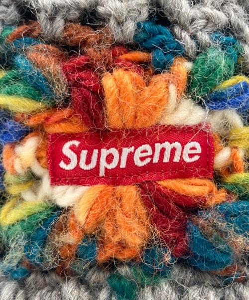 SUPREME（シュプリーム）SUPREME (シュプリーム) SUPREME（シュプリーム）Crochet Beanie  グレー×マルチカラーの古着・服飾アイテム
