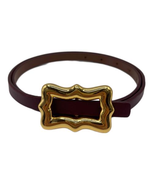 IENA（イエナ）IENA (イエナ) A VACATION (ア ヴァケーション) IENA A vacation レザーベルト ブラウン×ゴールドの古着・服飾アイテム