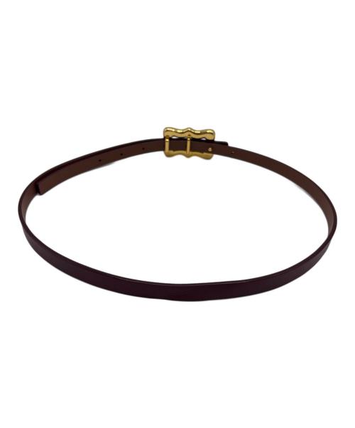 IENA（イエナ）IENA (イエナ) A VACATION (ア ヴァケーション) IENA A vacation レザーベルト ブラウン×ゴールドの古着・服飾アイテム