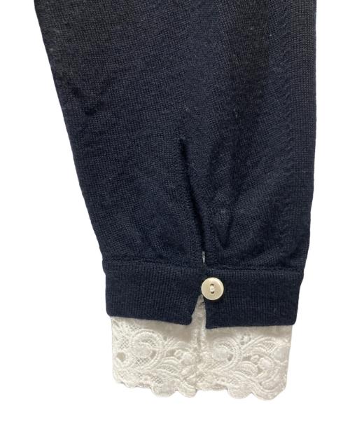 23区（ニジュウサンク）23区 (ニジュウサンク) 23区(ニジュウサンク) エンブロイダリー フラワーレースコンビニット ブラック サイズ:32の古着・服飾アイテム