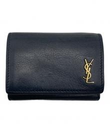 Saint Laurent Paris（サンローランパリ）の古着「3つ折り財布」｜ブラック