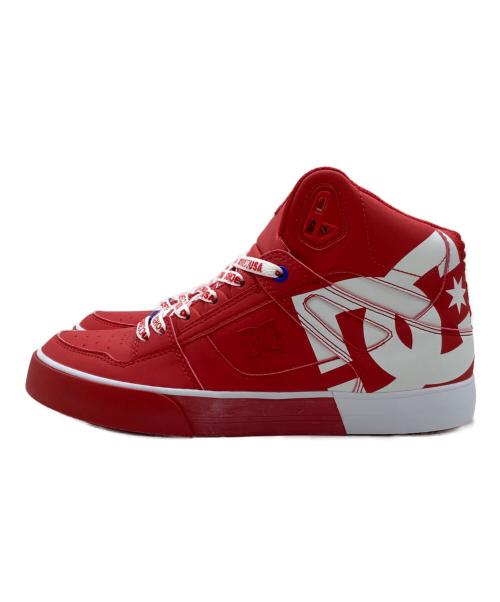 DC SHOE CO.USA（ディーシー シューコー ユーエスエー）DC SHOE CO.USA (ディーシー シューコー ユーエスエー) PURE HIGH-TOP SE SN レッド サイズ:US 8の古着・服飾アイテム