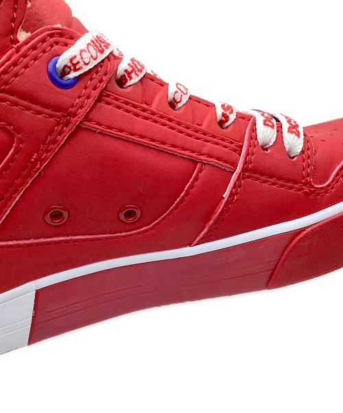 DC SHOE CO.USA（ディーシー シューコー ユーエスエー）DC SHOE CO.USA (ディーシー シューコー ユーエスエー) PURE HIGH-TOP SE SN レッド サイズ:US 8の古着・服飾アイテム