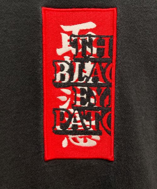 THE BLACK EYE PATCH（ブラックアイパッチ）THE BLACK EYE PATCH (ブラックアイパッチ) THE BLACK EYE PATCH「取扱注意」刺繍スウェット ブラック サイズ:Lの古着・服飾アイテム