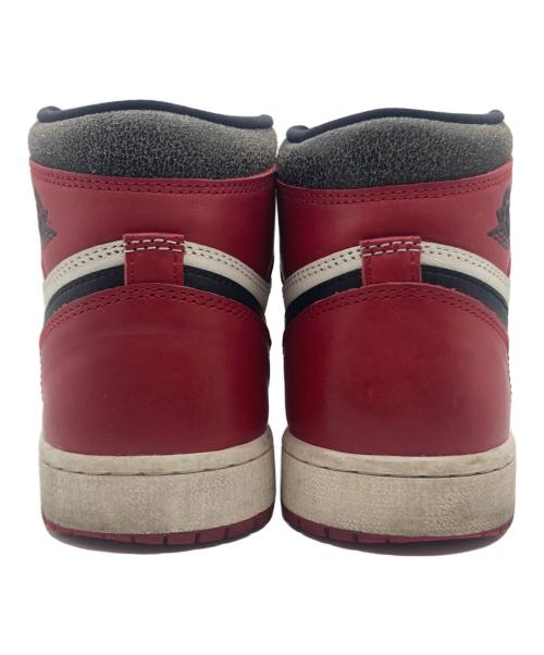 NIKE（ナイキ）NIKE (ナイキ) NIKE AIR JORDAN 1 RETRO HIGH OG Lost & Found/Chicago レッド×ホワイト サイズ:US 9の古着・服飾アイテム
