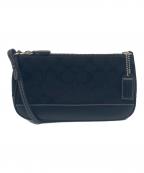 COACHコーチ）の古着「シグネチャー アクセサリーポーチ」｜ブラック