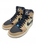 NIKEナイキ）の古着「NIKE AIR JORDAN 1 HIGH」｜ブラック×ベージュ