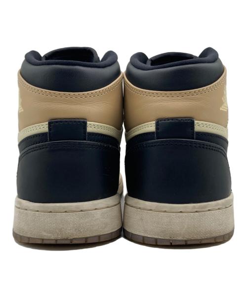 NIKE（ナイキ）NIKE (ナイキ) NIKE AIR JORDAN 1 HIGH ブラック×ベージュ サイズ:US 5.5の古着・服飾アイテム