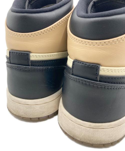 NIKE（ナイキ）NIKE (ナイキ) NIKE AIR JORDAN 1 HIGH ブラック×ベージュ サイズ:US 5.5の古着・服飾アイテム