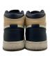 中古・古着 NIKE (ナイキ) NIKE AIR JORDAN 1 HIGH ブラック×ベージュ サイズ:US 5.5：8000円