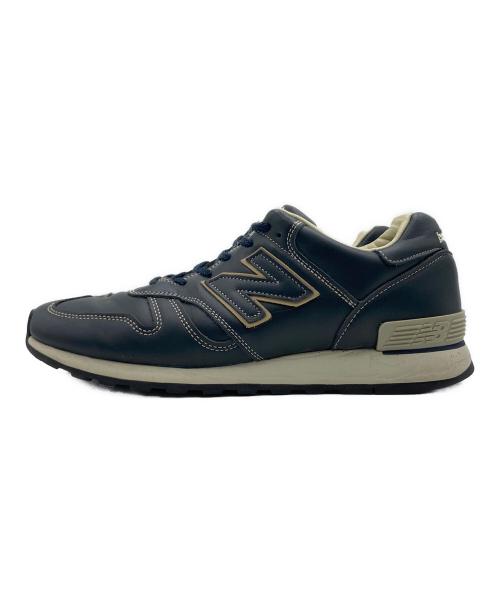 NEW BALANCE（ニューバランス）NEW BALANCE (ニューバランス) NEW BALANCE M670NVY レザースニーカー ネイビー サイズ:USA 10 1/2の古着・服飾アイテム