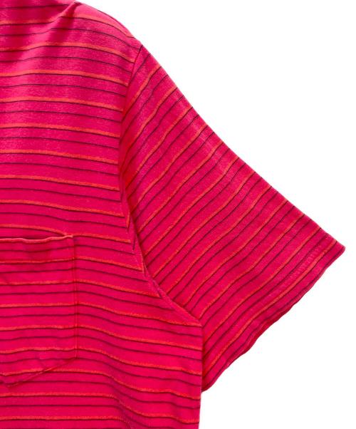 SUPREME（シュプリーム）SUPREME (シュプリーム) Supreme ボーダーポロシャツ ショッキングピンク サイズ:Sの古着・服飾アイテム