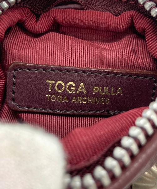 TOGA PULLA（トーガ プルラ）TOGA PULLA (トーガ プルラ) レザーポーチ ワインレッドの古着・服飾アイテム