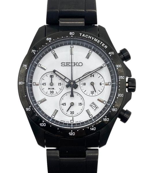 SEIKO（セイコー）SEIKO (セイコー) SEIKO × NANO universe クロノグラフ ブラック×ホワイトの古着・服飾アイテム