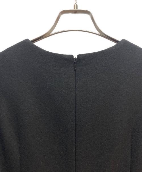 BORDERS at BALCONY（ボーダーズアットバルコニー）BORDERS at BALCONY (ボーダーズアットバルコニー) BORDERS at BALCONY ウールジャージドレス ブラック サイズ:38の古着・服飾アイテム