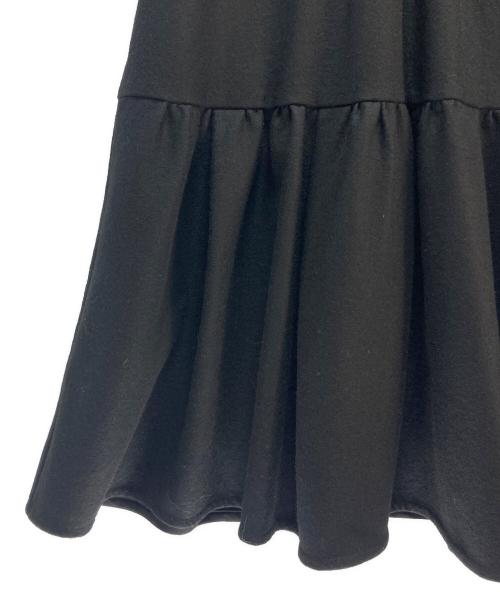 BORDERS at BALCONY（ボーダーズアットバルコニー）BORDERS at BALCONY (ボーダーズアットバルコニー) BORDERS at BALCONY ウールジャージドレス ブラック サイズ:38の古着・服飾アイテム