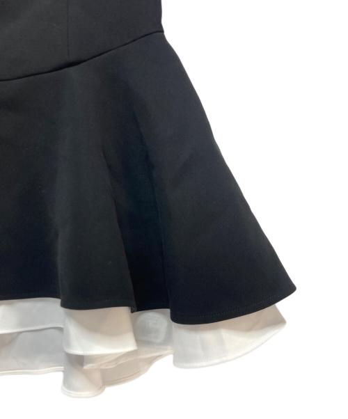 BORDERS at BALCONY（ボーダーズアットバルコニー）BORDERS at BALCONY (ボーダーズアットバルコニー) BORDERS at BALCONY ペプラムベアトップ ブラック サイズ:38の古着・服飾アイテム