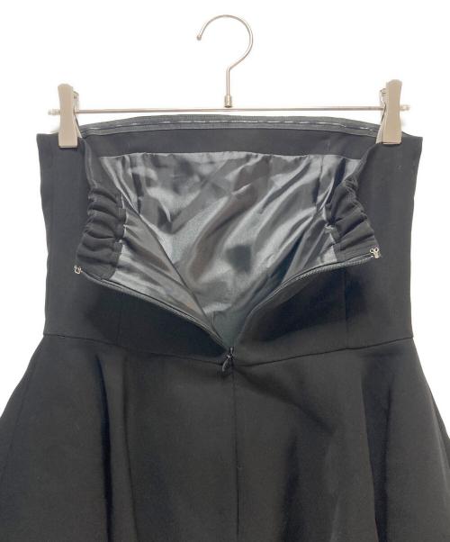 BORDERS at BALCONY（ボーダーズアットバルコニー）BORDERS at BALCONY (ボーダーズアットバルコニー) BORDERS at BALCONY ペプラムベアトップ ブラック サイズ:38の古着・服飾アイテム