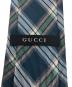 中古・古着 GUCCI (グッチ) ネクタイ ネイビー×グリーン サイズ:なし：7000円