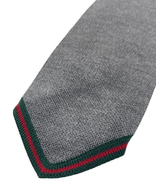 GUCCI（グッチ）GUCCI (グッチ) GUCCI（グッチ）ネクタイ グレー サイズ:なしの古着・服飾アイテム