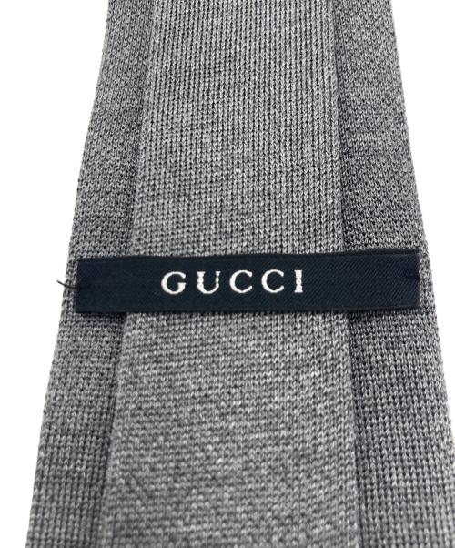 GUCCI（グッチ）GUCCI (グッチ) GUCCI（グッチ）ネクタイ グレー サイズ:なしの古着・服飾アイテム