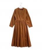 moussyマウジー）の古着「CACHECOEUR LONG DRESS」｜ブラウン