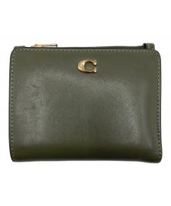 中古・古着通販】COACH (コーチ) シグネチャー 2つ折り財布 ブラウン